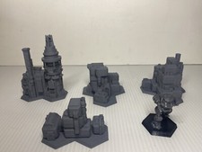 Mining Settlement x4 buildings, Tabletop Terrain 6mm 