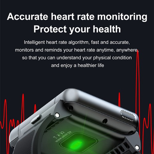 Large Screen Smart Watch 4G Android 9.0 4GB+64GB Heart Rate Monitor Wristwatch - Picture 9 of 15
