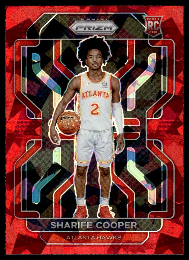 2021-22 Panini Prizm Red Ice Sharife Cooper Rookie Atlanta Hawks #280