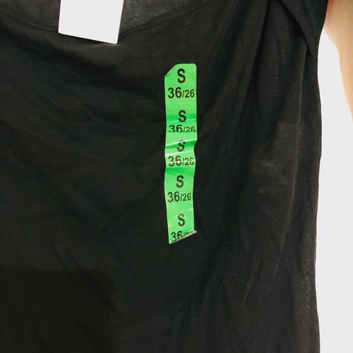 Top de mujer ZARA tejido recortado media manga cuello redondo negro talla pequeña nuevo con etiquetas - Imagen 5 de 11