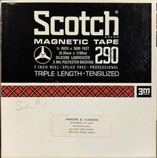 Scotch 290 Reel to Reel Recording Tape, TP, 7" Reel, 3600 ft.