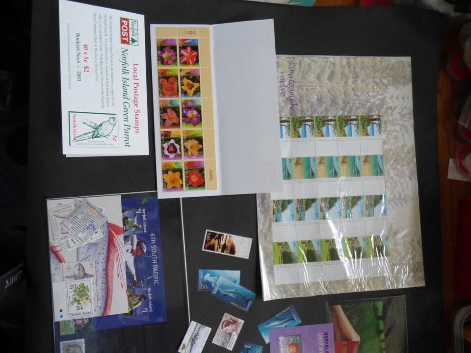 Norfolk Island Stamp Collection Lot Mint Never Hinged MNH FV Face Value - Image 2 of 4