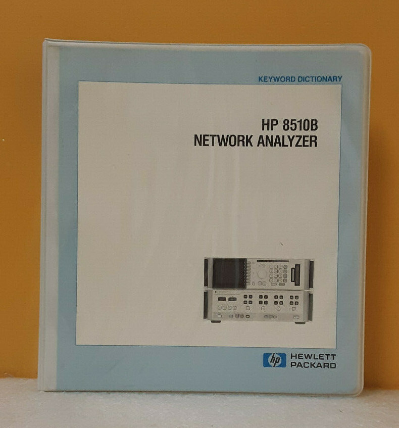 HP 08510-90072 8510B Network Analyzer Keyword Dictionary | eBay