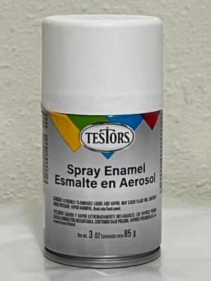 Testors Spray Paint   Flat White 1258T  Enamel 3 oz Rust-Oleum Hobby  & Crafts