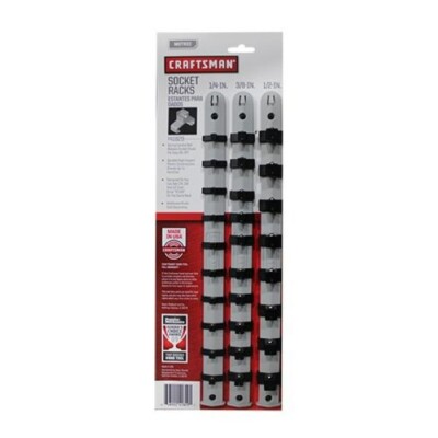 Craftsman 3 pc. Socket Holder Racks gray