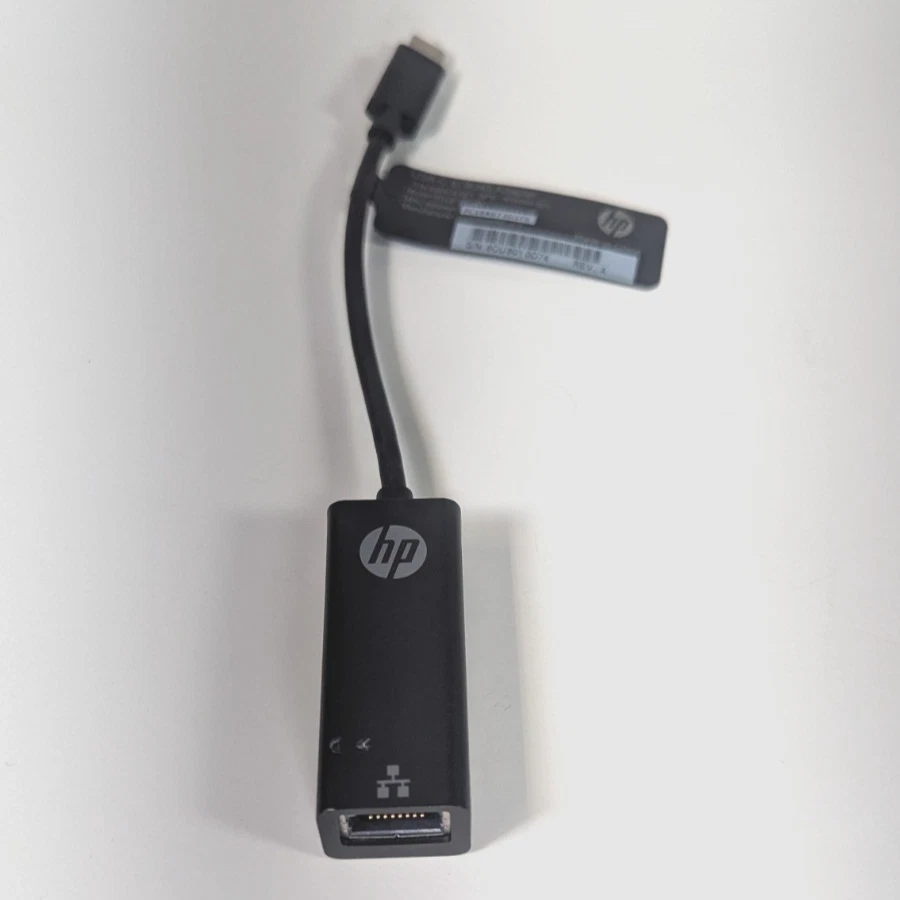 HP USB-C to RJ45 Ethernet Network LAN Adapter 100 Mbps TESTED, FULLY FUNCTIONAL - Image 3 of 4