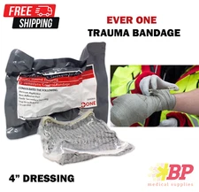 EverOne 4" Emergency High Strength Compression Bandage Trauma Wound Dressing