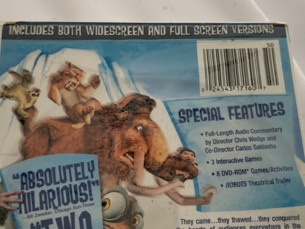 Ice Age (DVD, 2002) Full *Or Widescreen Edition Ray Romano John