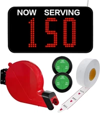 Take a Number System Queue Wireless Calling System with 1 Take a Number Display