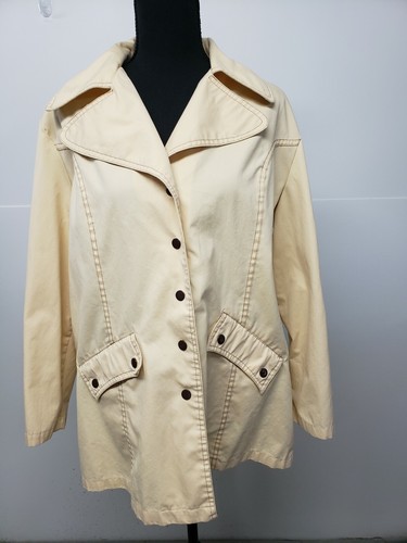 Kmart Yellow Snap Closure Trench Jacket 