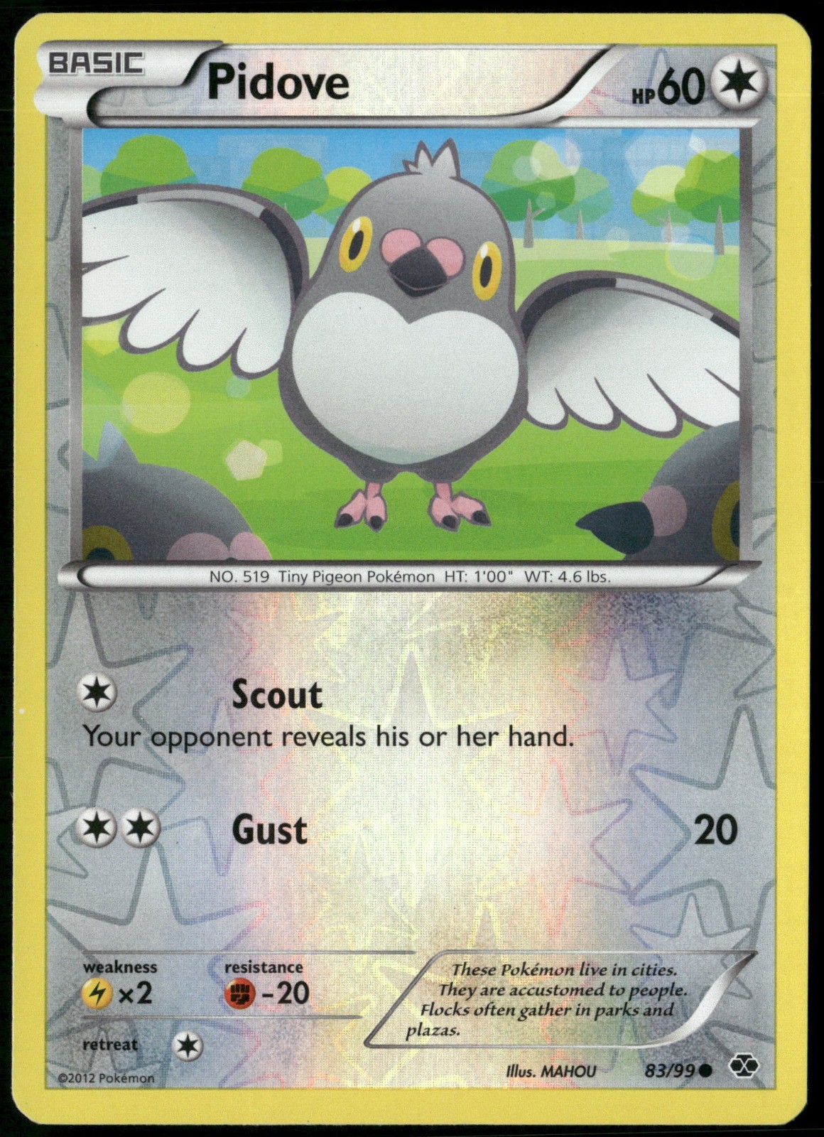 Pidove Reverse Holo 83/99 Next Destinies LP