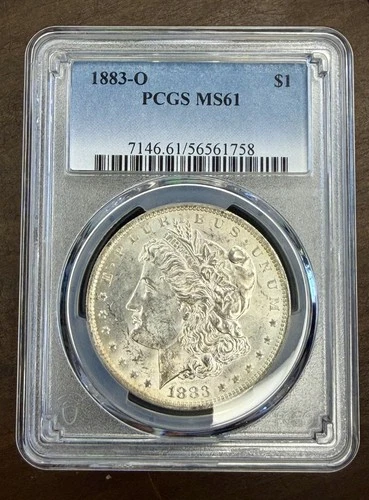 1883-O $1 MORGAN SILVER DOLLAR "NEW ORLEANS" PCGS MS61