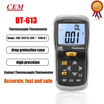 DT-613 Thermocouple Thermometer Electronic Thermometer with Probe  #bv