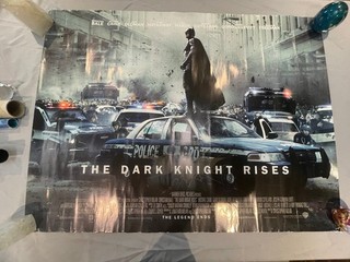 The Dark Knight Rises X2 Original Cinema Quad Posters 40x30 Rare
