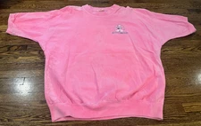 Panama Jack Cup T-Shirt Adult S-M Pink VTG 80s 90s Crewneck Sailing Regatta