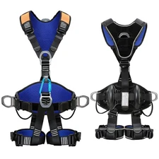 Fall Protection Full Body Safety Harness 5pt Roofing harnesses Aluminum O-Rin...