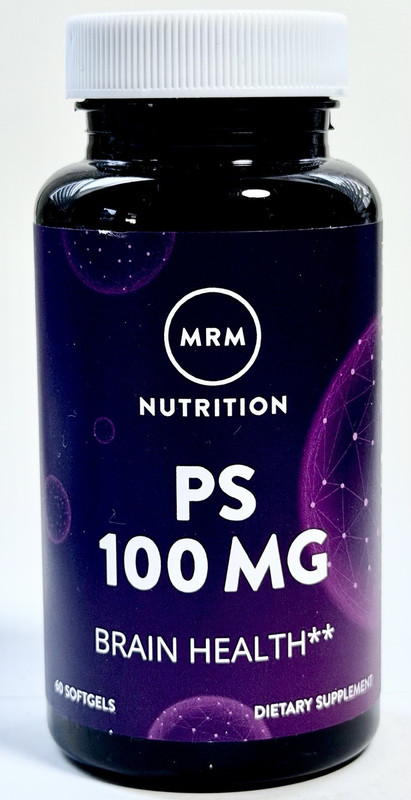 MRM Nutrition PS Phosphatidylserine 100mg Brain Health Non-GMO Softgels 60