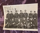 ~ORIGINAL~WW2~WWII~U.S. ARMY~BOMBER~CREW~w/~B-17~MILITARY~B&W~PHOTO~6.75x5~1943~
