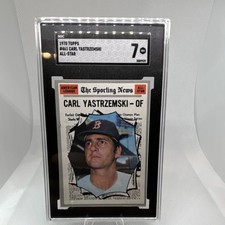 Topps 1970 All-Star Carl Yastrzemski #461 Red Sox Baseball MLB SGC 7