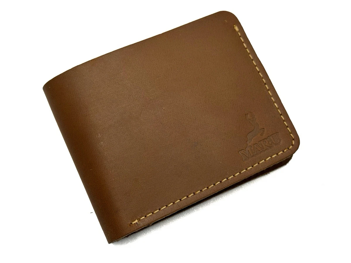 Portafoglio Uomo Slim In Pelle - Con Cerniera, Porta Carte E Monete, Marrone, Pratico E Compatto