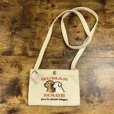 Human Made Shoulder Bag Cream White Small