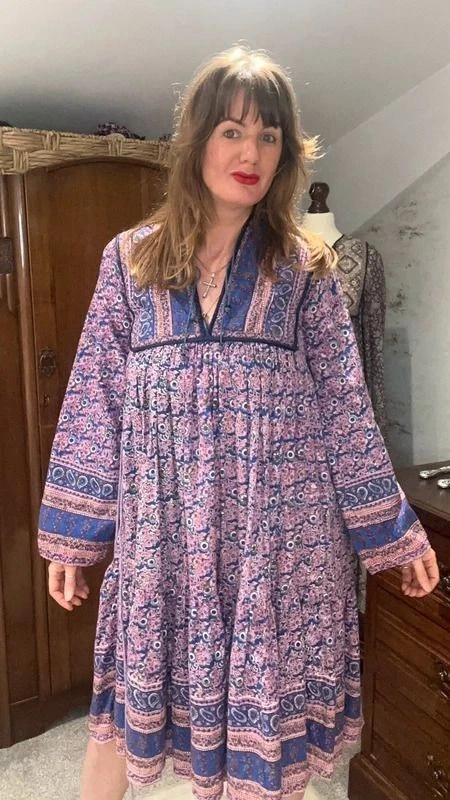 india cotton dresses Indian Summer" Gauzy Indian Bohemian Dress Honeywood Pls note the Buttons can be dark or light coloured Buy Cotton Dresses Online in