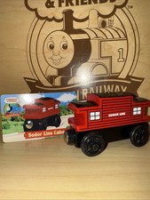 SODOR CABOOSE  THOMAS FRIENDS TRAIN WOODEN  2003 W CARD  BEAUTIFUL 