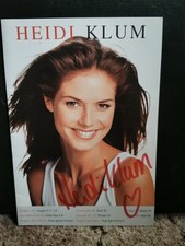 Oryginalny autograf Heidi Klum
