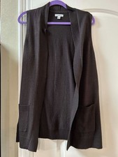 womens sleeveless vest cardigan