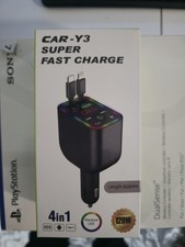 Car Super Fast Charger 4in1 With FM Transmitter