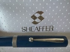 Sheaffer Blue Fountain Pen Medium Nib No Nonsense Vintage B