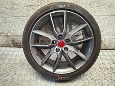 18" INCH ALLOY WHEEL WITH DAMAGED TYRE SKODA OCTAVIA MK3 2013