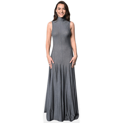 Quinn Shephard (langes Kleid) lebensgroßer Ausschnitt