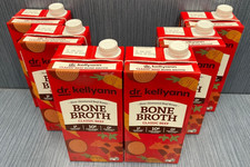 Case of 6 x Dr. Kellyann Classic Beef Bone Broth, 32 OZ Slow Simmered Beef Bones