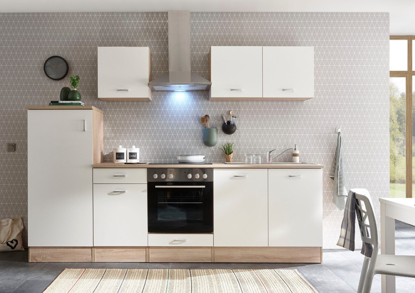 Küche Küchenblock komplett mit E-Geräte ANDY 270 cm B-Ware ♻️