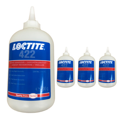 Sekundenkleber Loctite 422 Sofortklebstoff 4 x 500g - hohe Viskosität