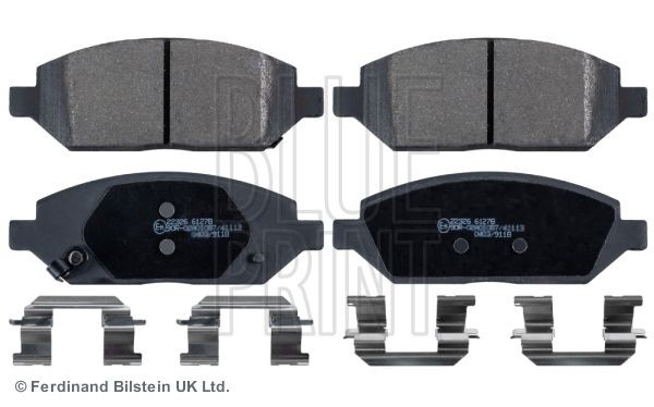 Blueprint Brake Pad Set Front With Fastenings Fits Opel Karl Vauxhall Viva