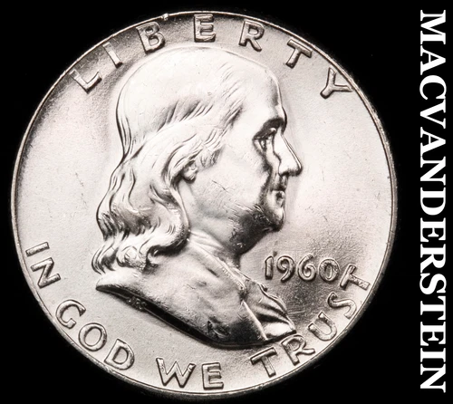 1960 Franklin Half Dollar- Silver Choice Gem Brilliant Uncirculated+++ #i532