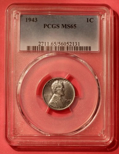 1943 Lincoln Wheat Cent - PCGS MS 65