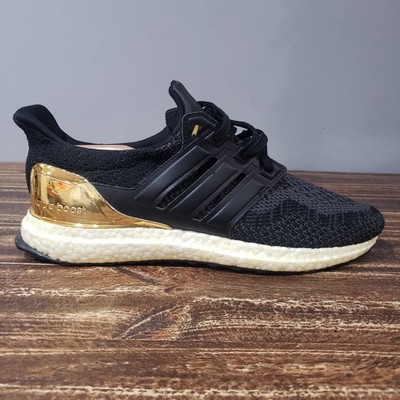 Adidas Ultra Boost 2.0 Men s Size 9.5 Gym Sneaker No Insoles Black Gold
