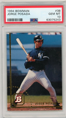 Jorge Posada #38 1994 Bowman card