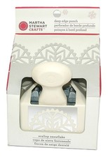 MARTHA STEWART Crafts Deep Edge Punch SCALLOP SNOWFLAKE Winter Christmas Card