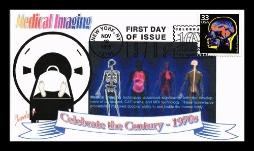 DR JIM STAMPS US COVER MEDICAL IMAGING 1970S CELEBRATE CENTURY FDC JUVELAR