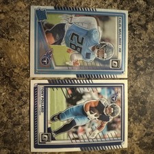 2025 Panini Optic Base Rated Rookie Kalel Mullings #262 & Tony Pollard #181