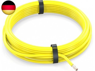 AUPROTEC 5m Fahrzeugleitung 2,5 mm² FLRY-B Auto Kabel als Ring Farbe gelb