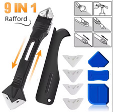 9 /5 in 1 Caulking Tool Kit Silicone Remover Sealant Finishing Grout Scraper Set