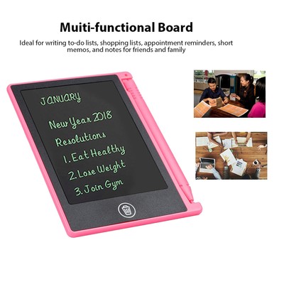 LCD 4.5in Handwriting Writing Tablet Drawing Board For Children/Kid Memo List CB