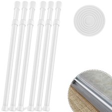 6 Pack Window Security Bars 15.7"-27.5" Adjustable Sliding Glass Door Lock Ba...