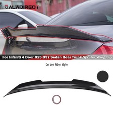 For 10-15 Infiniti G25 G37 4-door Sedan Carbon Look Psm Duckbill Trunk Spoiler
