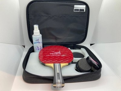 Yasaka Table Tennis Racket Set Red NIB with Bag and Accessories